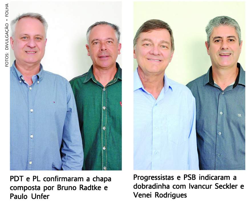 Os postulantes para a Prefeitura em Cerro Branco 