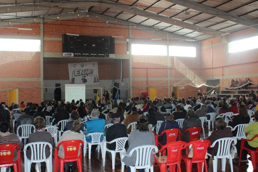 Público acompanhou a palestra no Gigante do Botucaraí