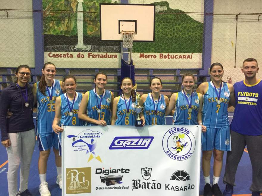 No feminino, Flyboys/Gazin sagrou-se campeão da Liga Municipal de Basquete de Candelária