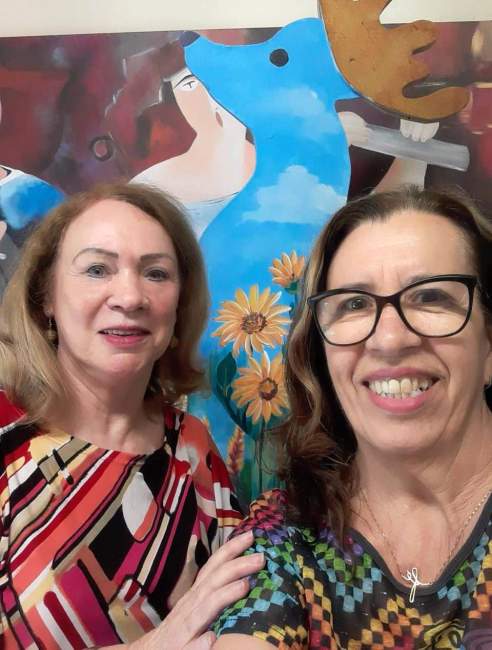 Ione Pohl e Brunilda Pereira: realização compartilhada