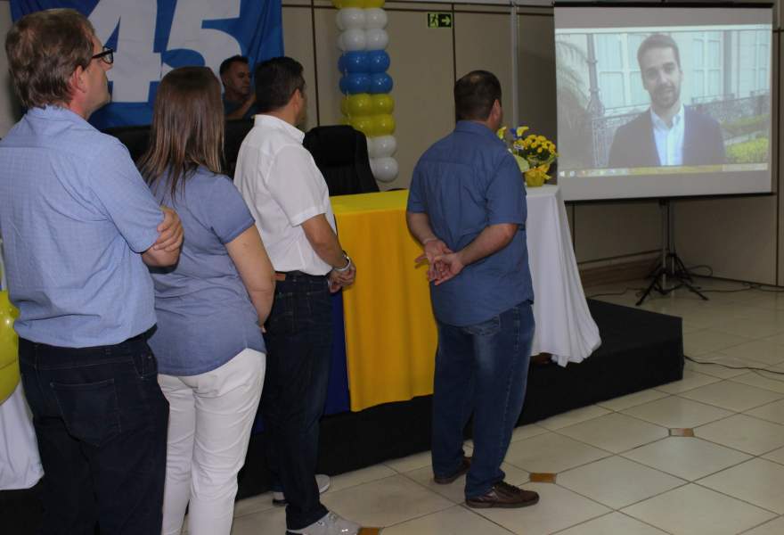 Governador Eduardo Leite gravou uma mensagem para os convencionais