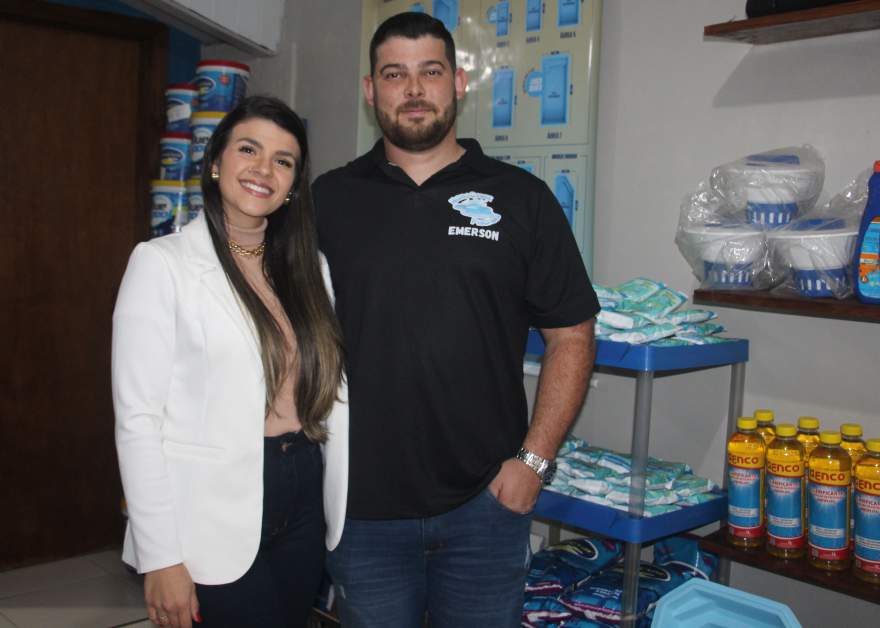 Tiele e Emerson: o casal por trás da Hidrocande (foto: Odete Jochims)