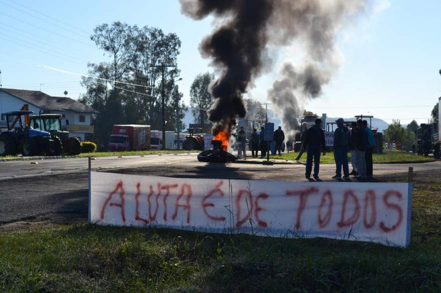 Protesto em Novo Cabrais