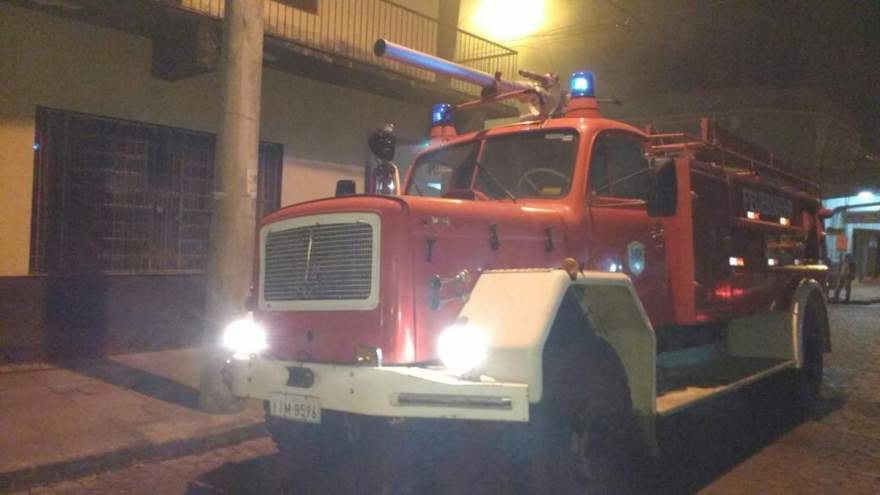 Bombeiros Voluntários retornavam de outra ocorrência e chegaram em minutos no local - Crédito: Arzélio Strassburger - Corpo de Bombeiros Voluntár