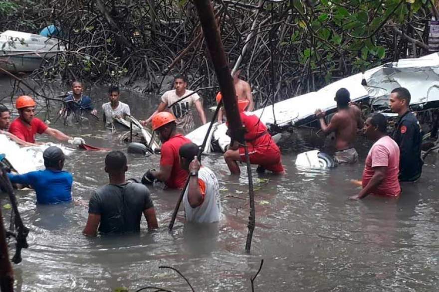 Avião caiu em área de difícil acesso em Sergipe
