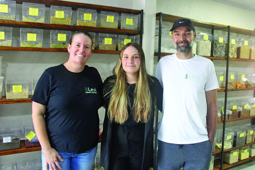 Os administradores: Luis Carlos Soder, Leticia Vitória Soder e Ana Paula Richter