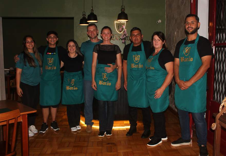 A equipe de trabalho