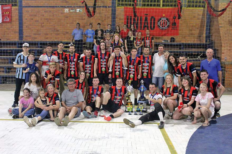 União conquistou o título da categoria livre do Municipal de Futsal nas duas últimas edições 