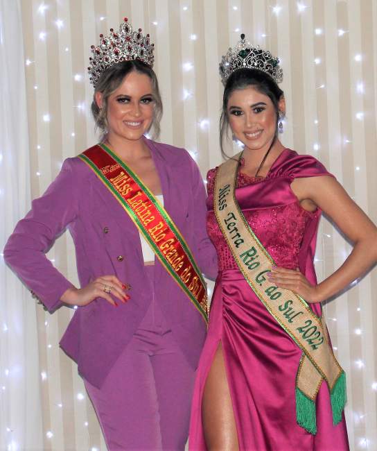 A Miss Latina RS 2022 e a Miss Terra 2022