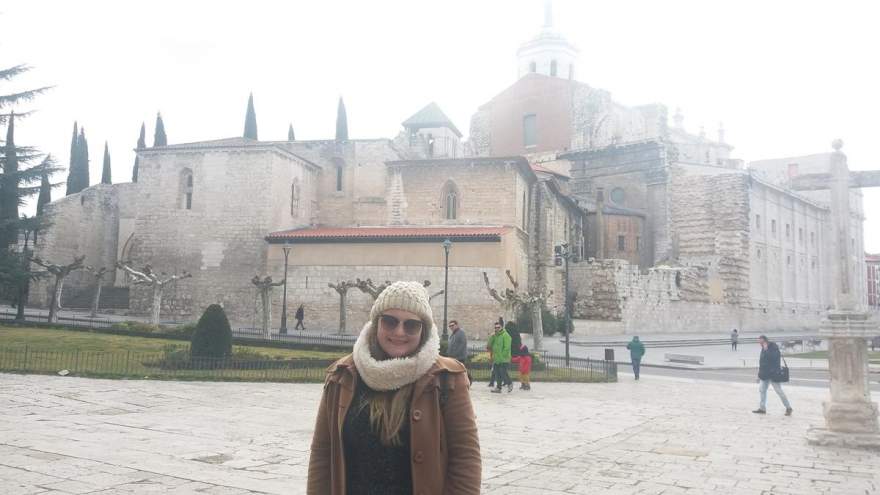 A candelariense em Valladolid, cidade onde ocorreu o intercâmbio