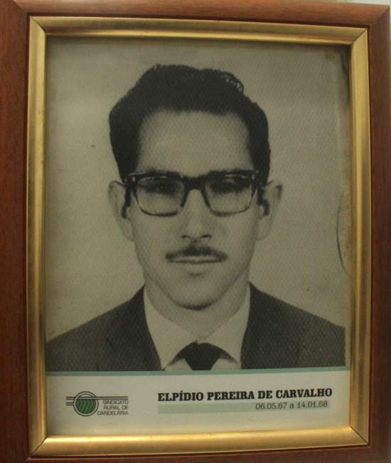 Retrato de Elpídio como presidente do Sindicato Rural (Foto: Sindicato Rural)
