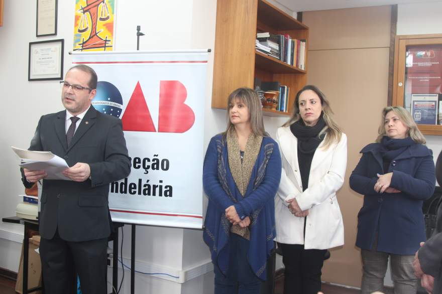 Presidente da OAB Subseção Candelária, Joel Pereira Nunes realizou a solenidade de inauguração
