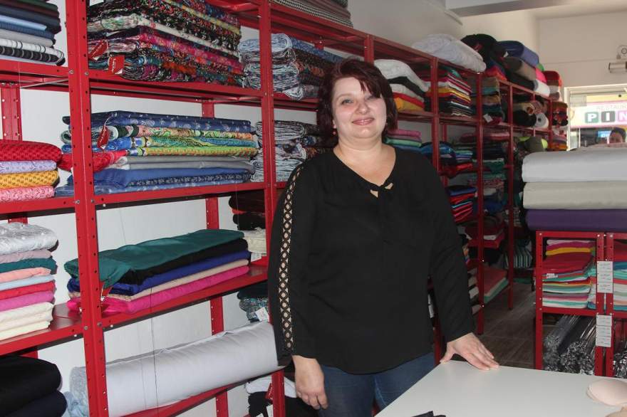 A proprietária Adriana Beise: paixão por tecidos