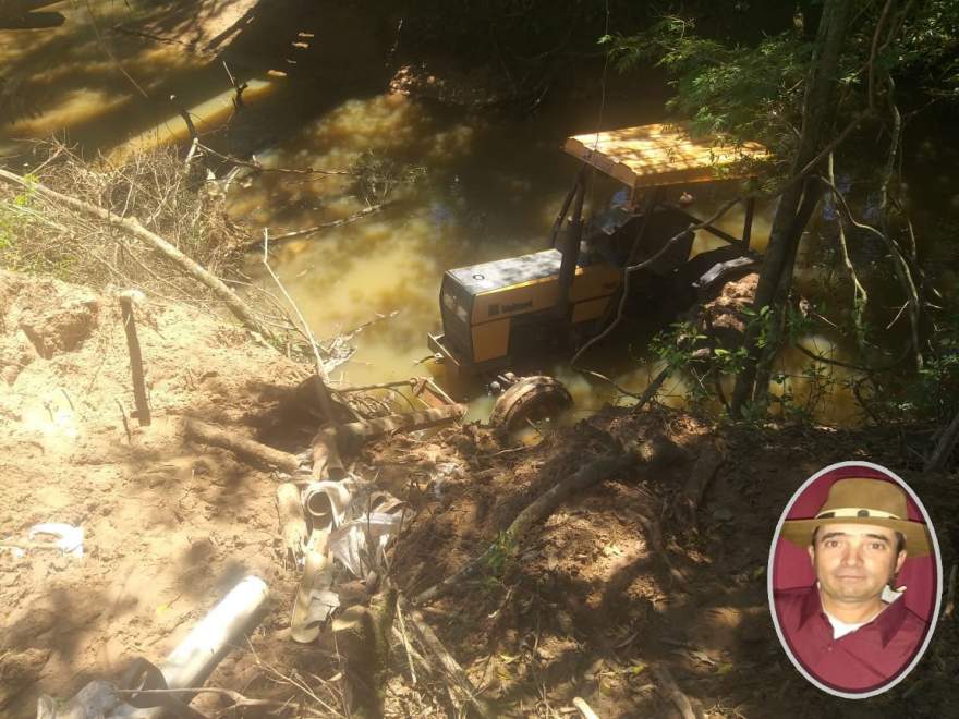 Acidente ocasionou a morte do agricultor Alexei Sandro Correa, de 44 anos 