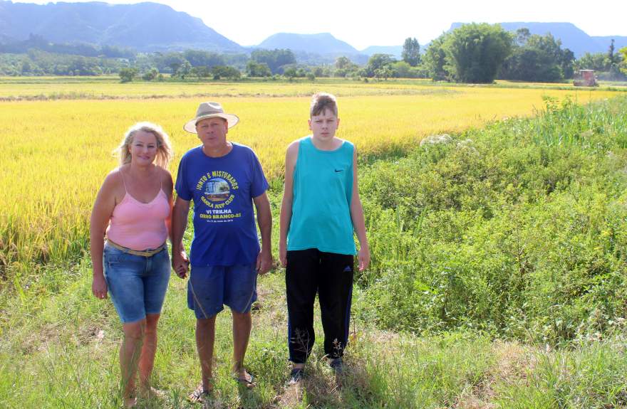 Família Seckler: “enquanto Deus der saúde para mim e para minha família, vou continuar na lavoura de arroz”
