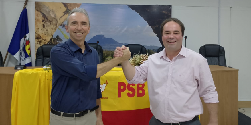 Paulo Butzge e Alan Wagner serão os candidatos do PSB ao Executivo. (Foto: Odete Jochims | Folha de Candelária)