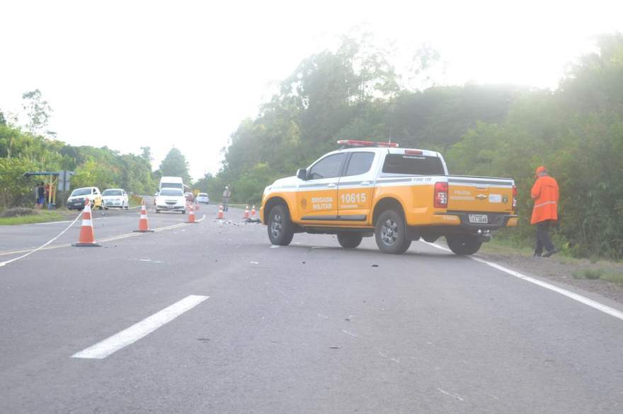 Acidente aconteceu no quilômetro 147 da RSC-287, em Sesmaria do Pinhal, Candelária 