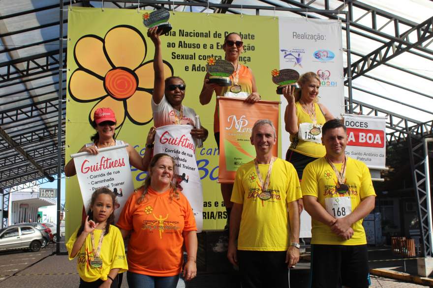 Premiação 55/59 anos feminino 4km