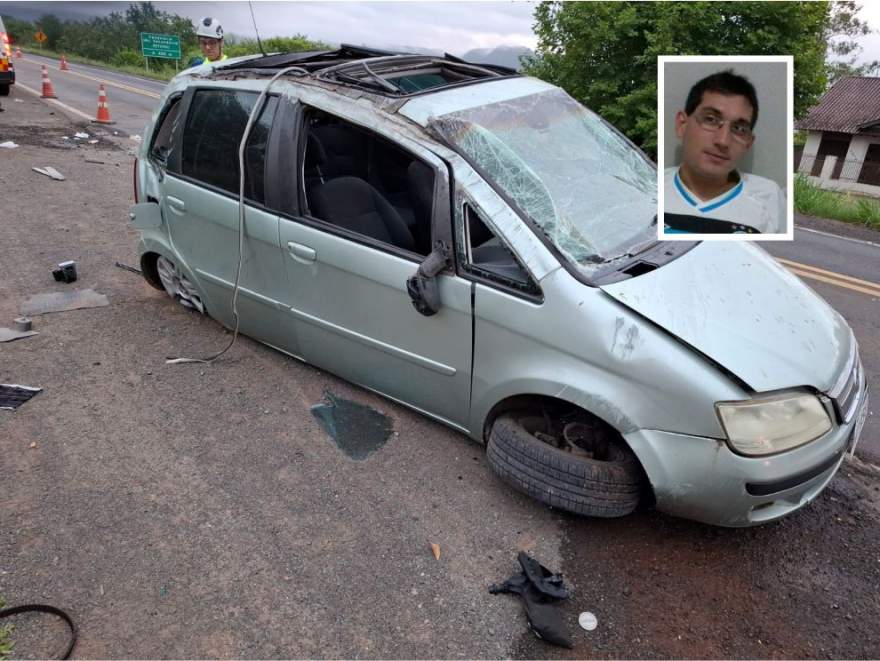 Homem vítima de capotamento morre no hospital 