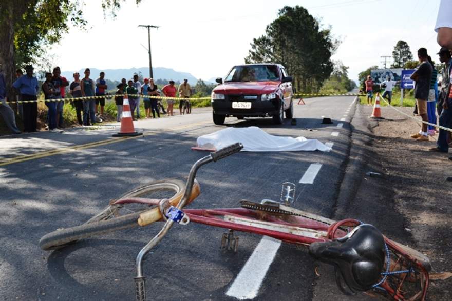 Idoso de 87 anos morreu na hora 