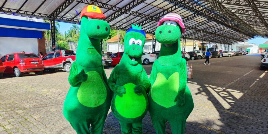 A família Candino, mascotes de Candelária (Foto: Arquivo | Expocande)