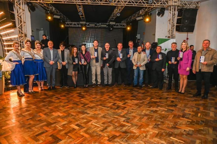 Os homenageados da noite
