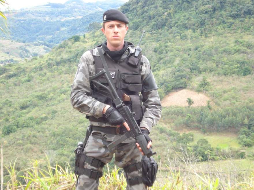 Jeferson Schultz: oito anos atuando na Brigada Militar