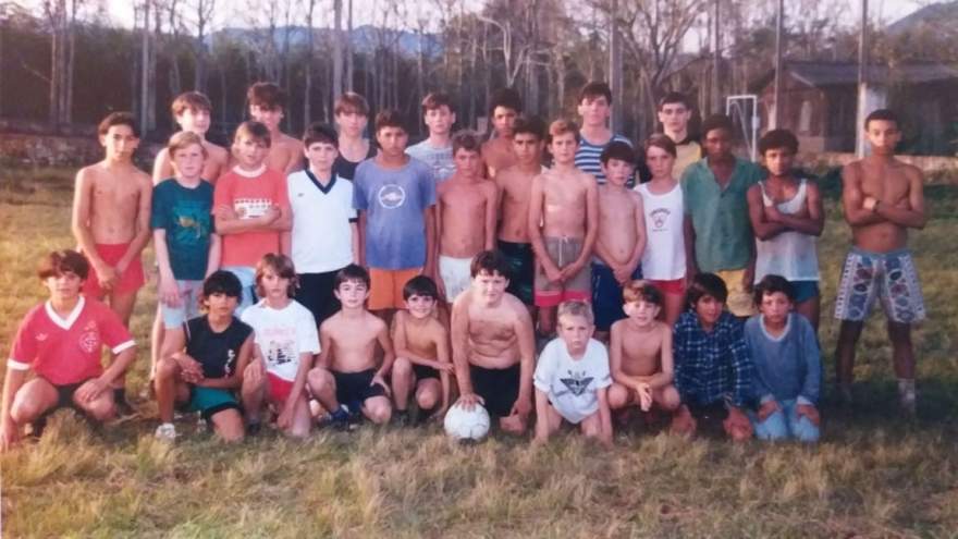 O primeiro treino do Atlético em 1992 - Arquivo Rodolfo Feldmann