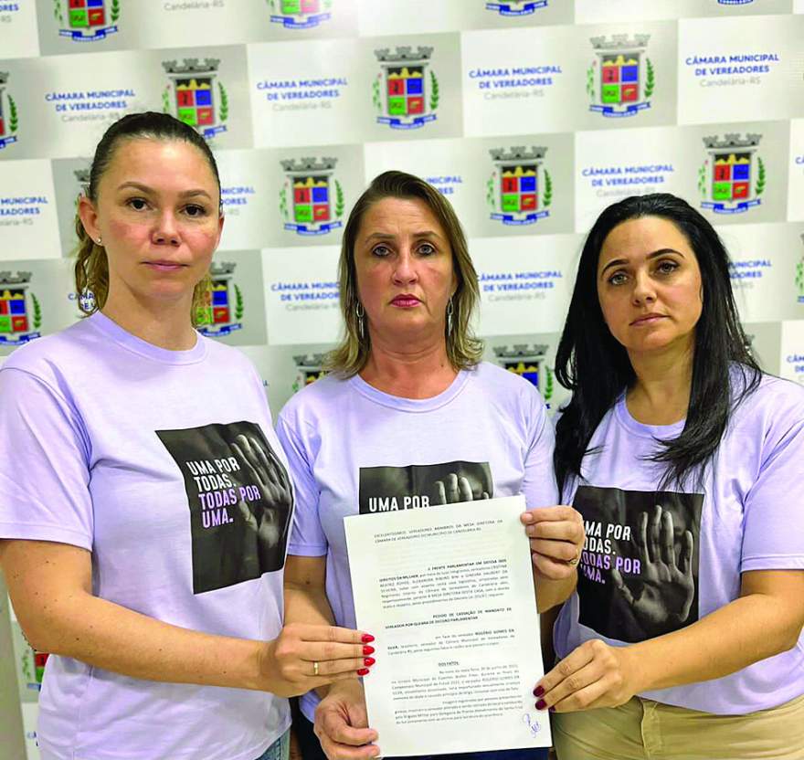 Ginevra, Cristina e Alexandra
apresentaram a denúncia na tarde
de quinta.