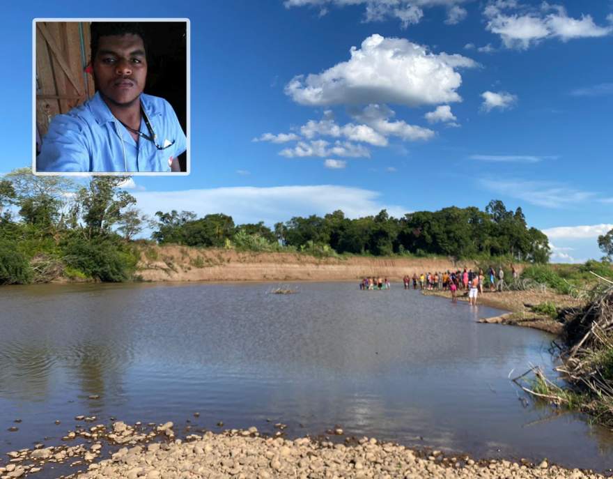 Abdeel Fernandes do Rosário (no detalhe) foi localizado sem vida por volta das 16h30