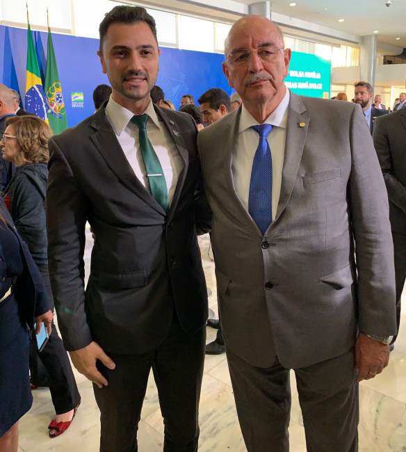 Anderson com o Ministro Osmar Terra