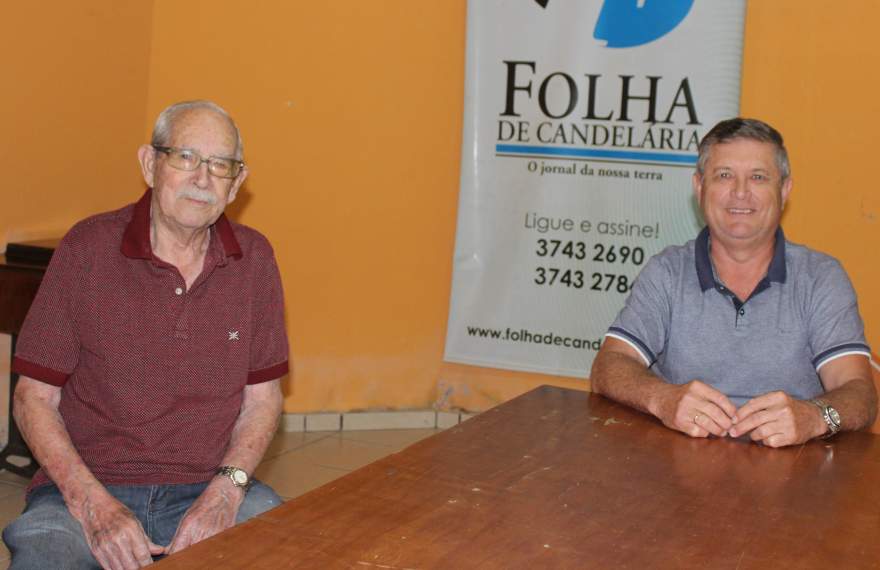 Elpídio Carvalho e Marco Treichel na redação da Folha: oposição ao governo