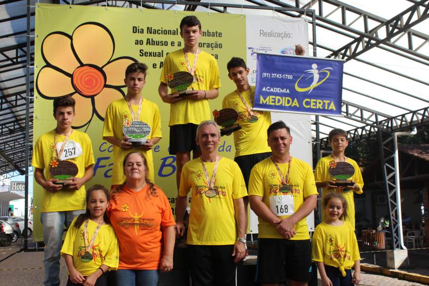 Premiação da corrida infantil 2km masculino