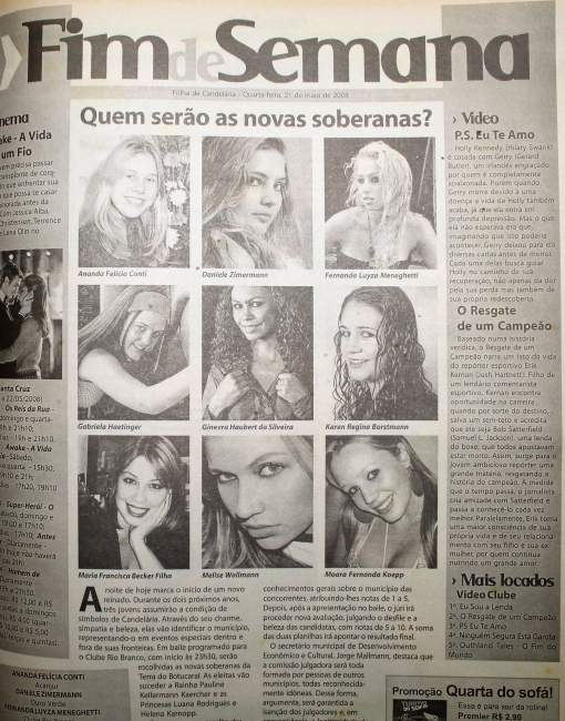 Na Folha, as candidatas de 2008