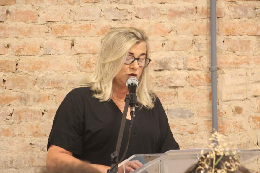 A vereadora Jaira Diehl, presidente da Câmara de Vereadores