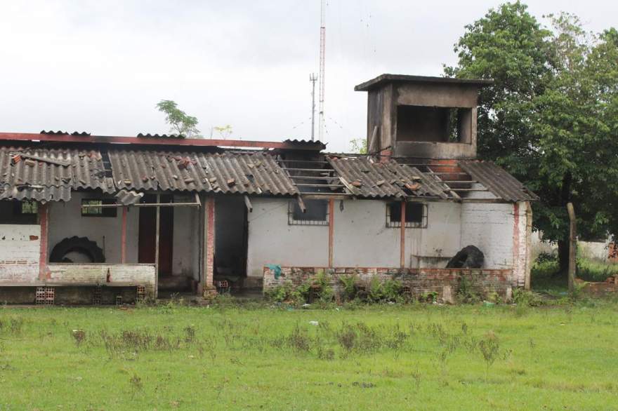 Local está em estado de abandono 