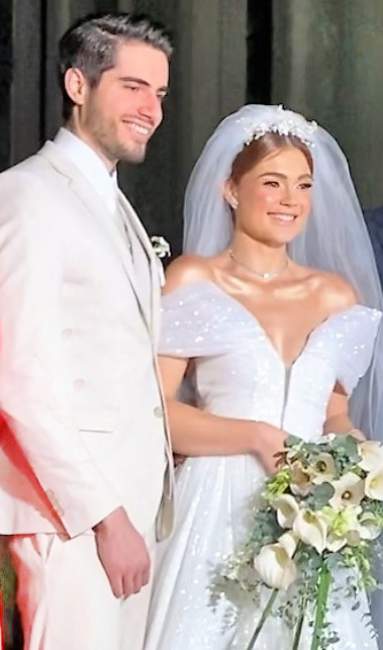 Os noivos Gennaro e Bárbara 