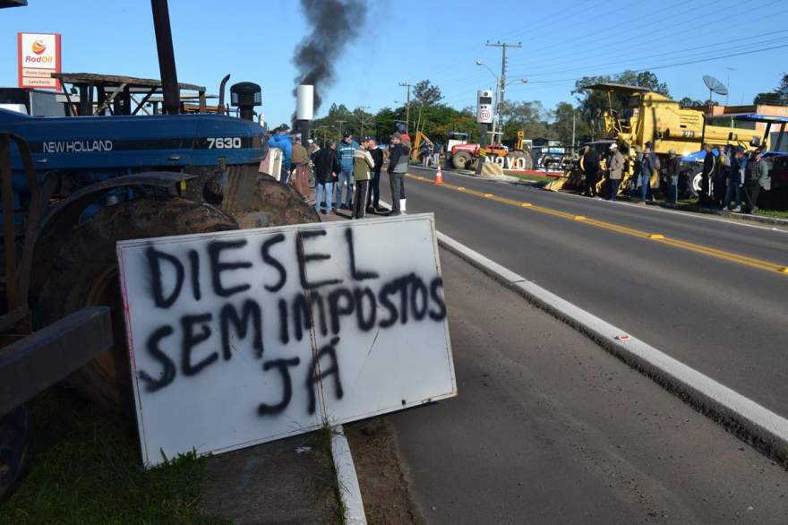 Protesto em Novo Cabrais 