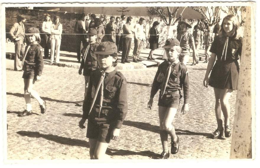 Desfile realizado em 1972 (Foto: Arquivo | Claudio Petermann)