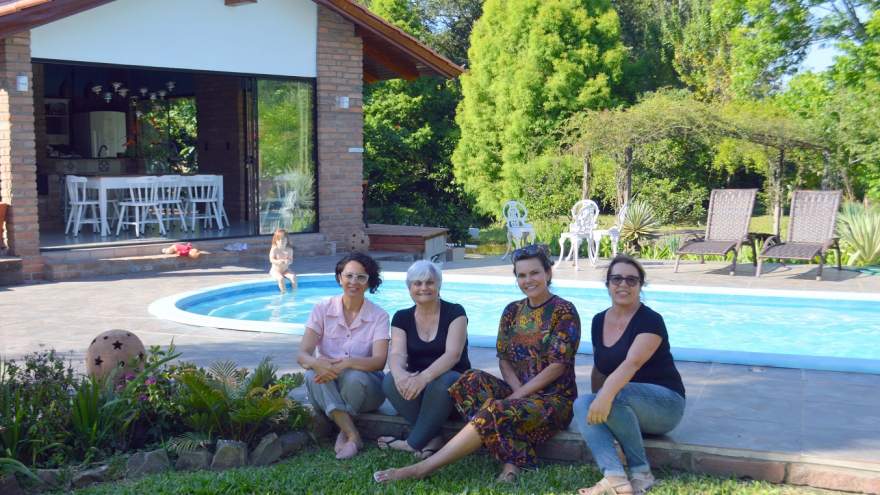 Cátia, Miriam, Cleonice e Brunilda (Crédito: Erni Bender)