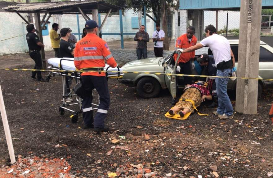 Maria Rosane dos Santos foi socorrida com vida na sexta.Vítima não resistiu aos ferimentos e faleceu nesta terça em Rio Pardo - Divulgação