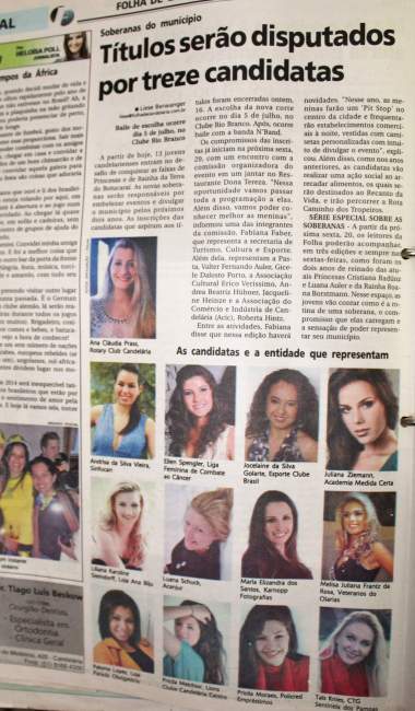 Na Folha, as candidatas de 2014