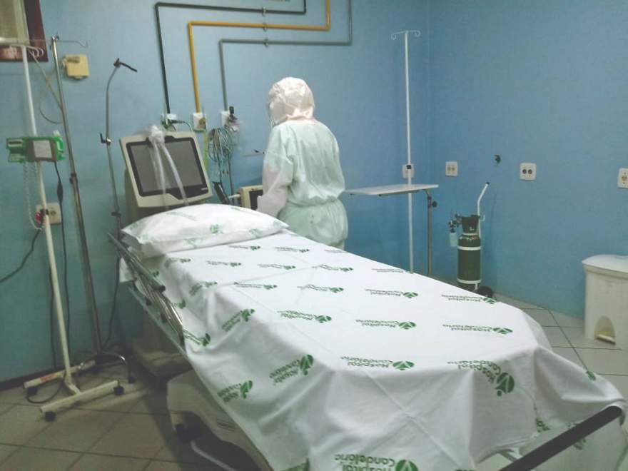 Ala covid do Hospital Candelária registrou no meio da semana oito pacientes internados 