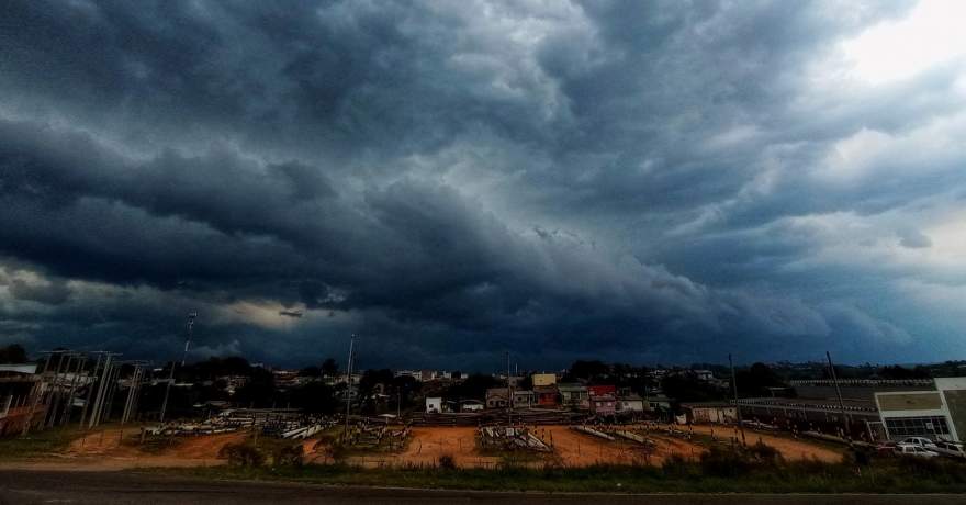 Chuva chegando em Santana do Livramento | Foto: Anderson Alves / Reprodução
