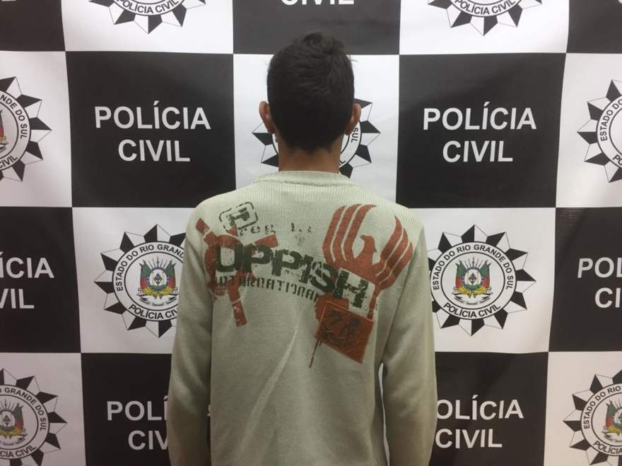 Avelino da Silveira, de 22 anos, foi preso no interior de Vale do Sol 