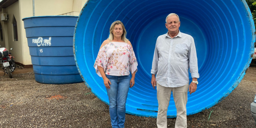 Prefeito Rim e vereadora Jaira foram conferir os trabalhos na Linha do Rio (Foto: Divulgação | AI Prefeitura)