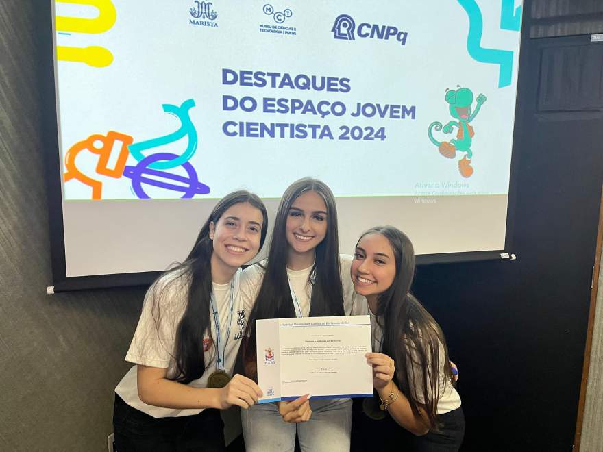 Eduarda da Roza, Mariah Luize Lawall e Ana Carolina Pfafe (Foto: Divulgação | Guia Lopes)