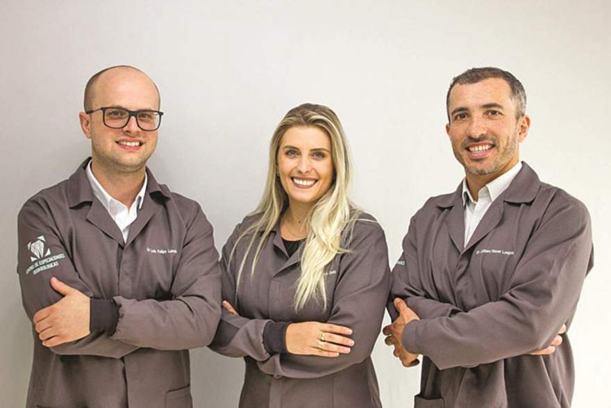 Luis Felipe Lamb, Andressa Diehl e Juliano Nazer Longoni: trabalho integrado e atendimento personalizado