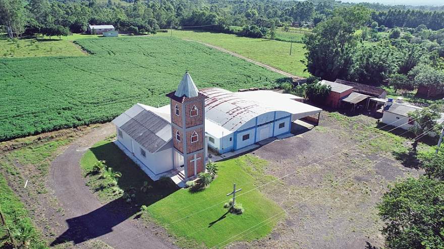 Pavilhão da Comunidade Nossa Senhora das Graças, em Cerrito, receberá o evento no próximo dia 17 (Foto: Cristiano Silva) 