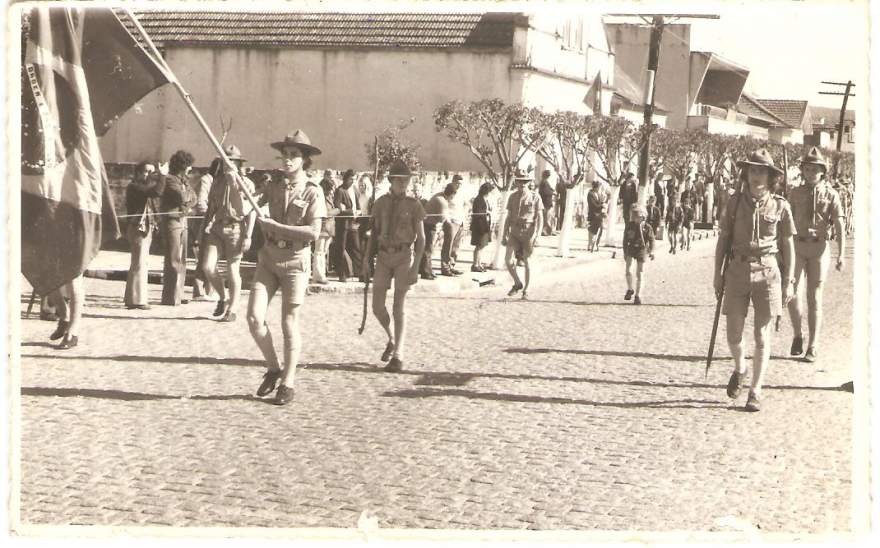 Desfile realizado em 1972 (Foto: Arquivo | Claudio Petermann)